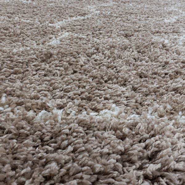 Koberec Kusový koberec Salsa Shaggy 3201 beige kruh 200 × 200 cm ...