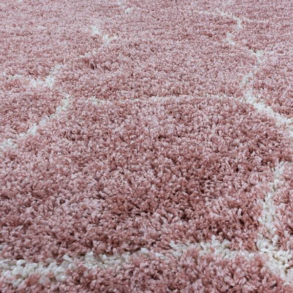 Koberec Kusový koberec Salsa Shaggy 3201 rose kruh 80 × 80 o cm ...