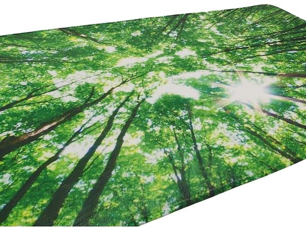 Kúpeľňová predložka Protišmyková 3D predložka Koruny stromov 60 × 120 cm ...