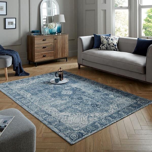 Koberec Kusový koberec Manhattan Antique Blue 155 × 230 cm ...