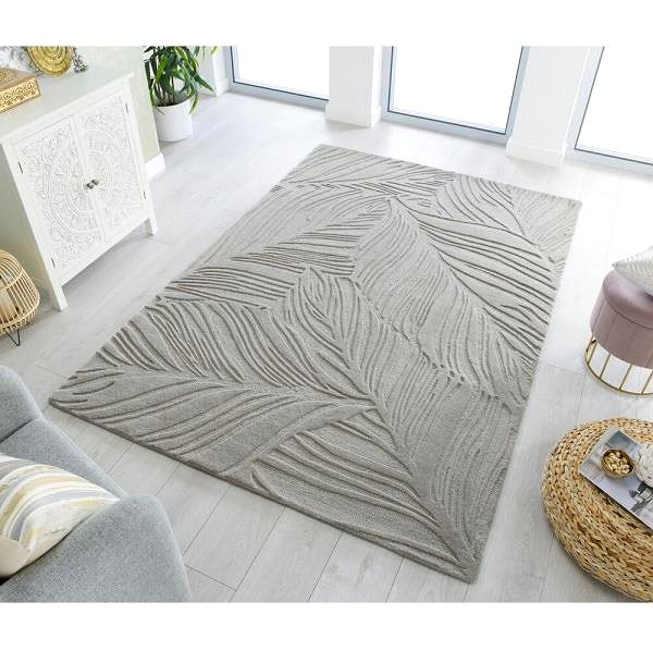 Koberec Kusový koberec Solace Lino Leaf Grey 200 × 290 cm ...