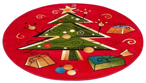 Koberec Detský koberec New Adventures 105314 Red Green Multicolor 80 × 80 o cm ...