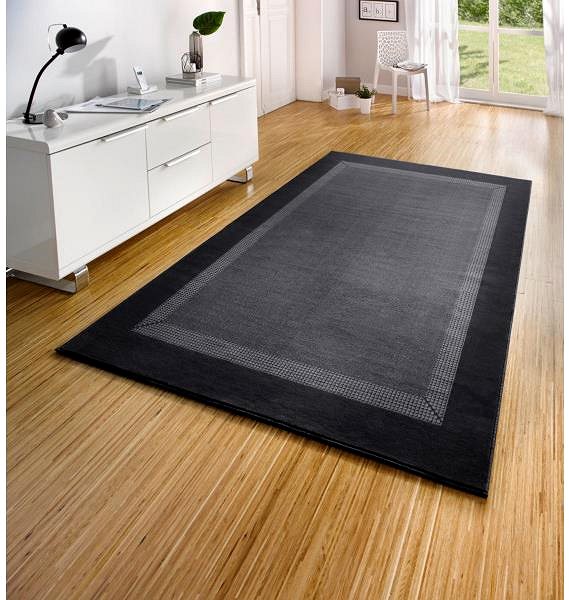 Koberec Kusový koberec Basic 105486 Black 160 × 230 cm ...