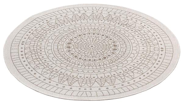 Koberec Kusový koberec Twin-Wendeteppiche 105475 Linen kruh 240 × 240 cm ...