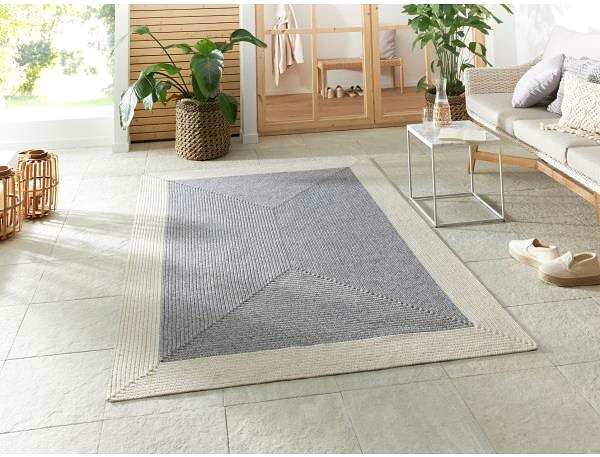 Koberec Kusový koberec Braided 105555 Grey Creme 80 × 150 cm ...
