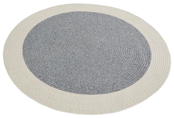 Koberec Kusový koberec Braided 105555 Grey Creme kruh 200 × 200 o cm ...
