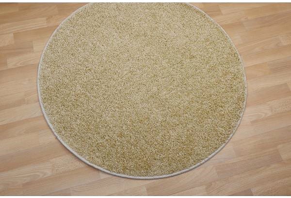 Koberec Kusový koberec Color shaggy béžový kruh 67 × 67 cm ...