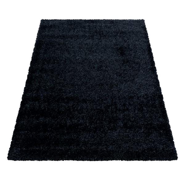 Koberec Kusový koberec Brilliant Shaggy 4200 Black 80 × 150 cm ...