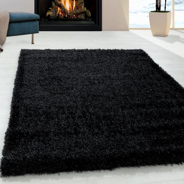 Koberec Kusový koberec Brilliant Shaggy 4200 Black 120 × 170 cm ...