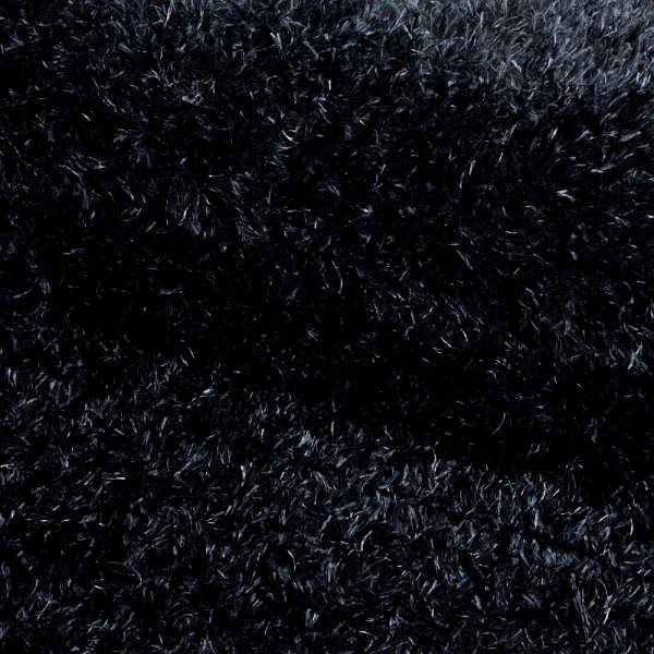 Koberec Kusový koberec Brilliant Shaggy 4200 Black kruh 80 × 80 (priemer) cm ...