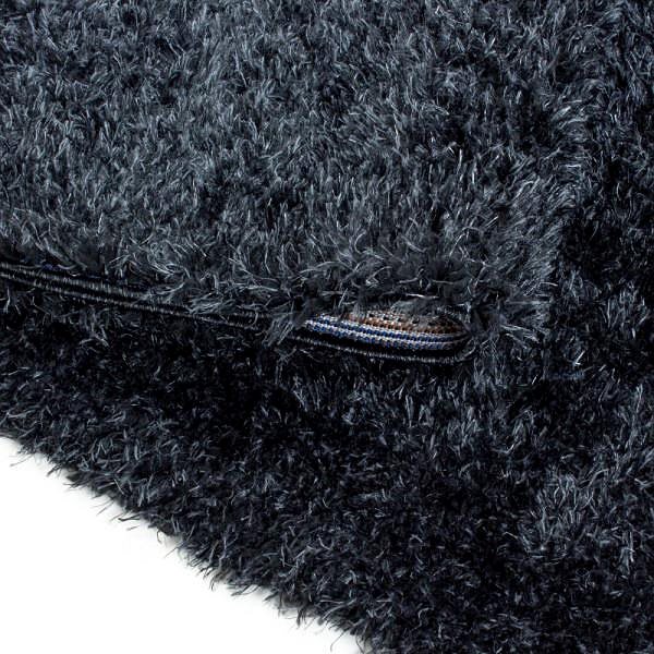 Koberec Kusový koberec Brilliant Shaggy 4200 Black kruh 80 × 80 (priemer) cm ...