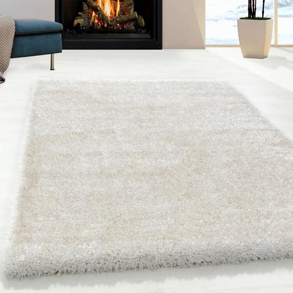 Koberec Kusový koberec Brilliant Shaggy 4200 Natur 160 × 230 cm ...