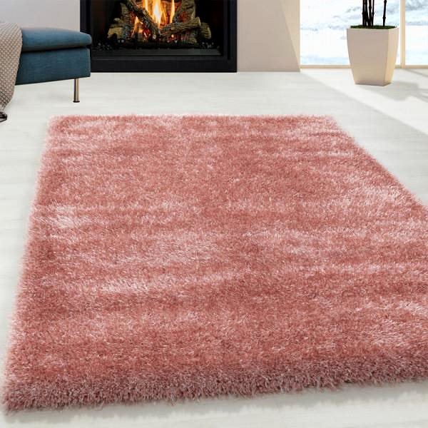 Koberec Kusový koberec Brilliant Shaggy 4200 Rose 80 × 150 cm ...