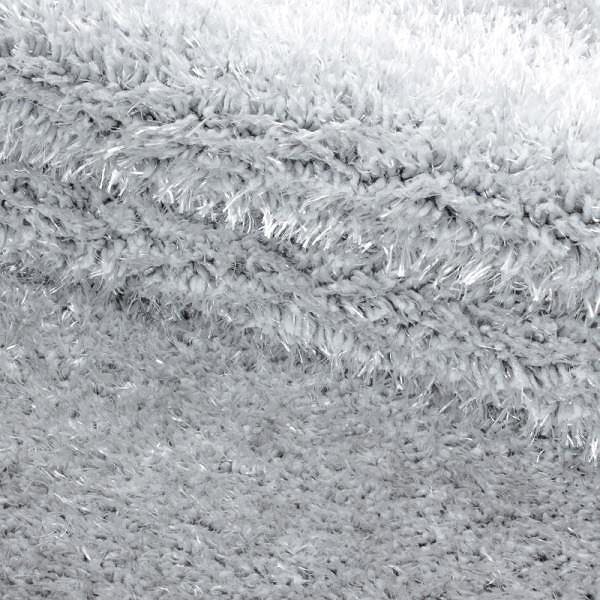Koberec Kusový koberec Brilliant Shaggy 4200 Silver kruh 80 × 80 o cm ...