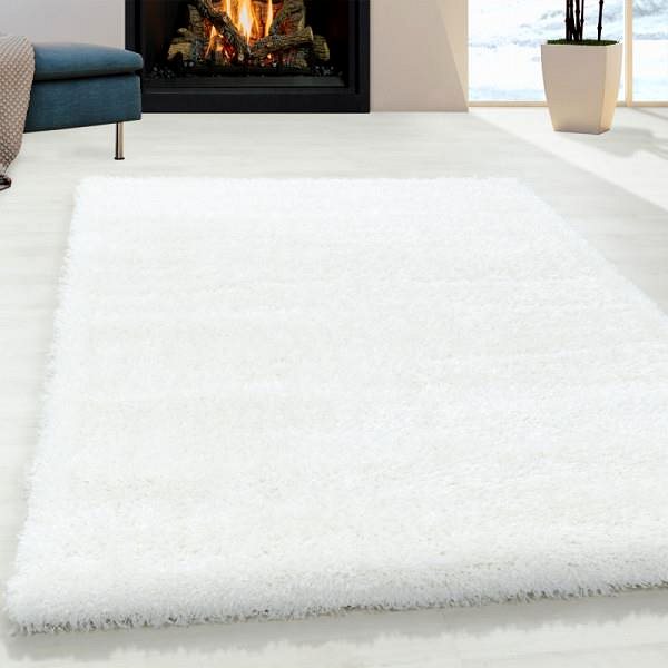 Koberec Kusový koberec Brilliant Shaggy 4200 Snow 80 × 150 cm ...
