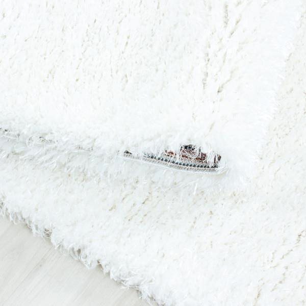Koberec Kusový koberec Brilliant Shaggy 4200 Snow kruh 80 × 80 o cm ...