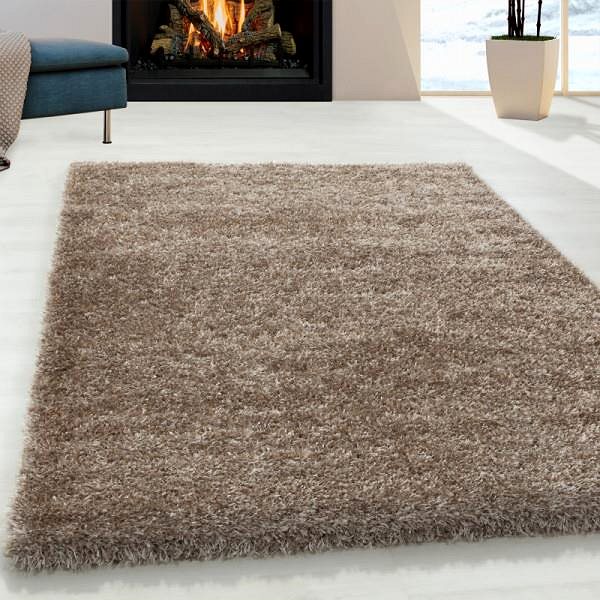 Koberec Kusový koberec Brilliant Shaggy 4200 Taupe 60 × 110 cm ...