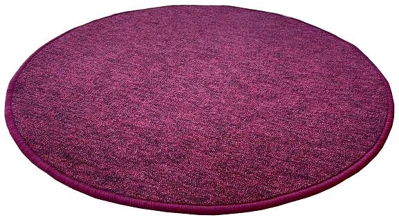 Koberec Kusový koberec Astra vínová kruh 80 × 80 o cm ...