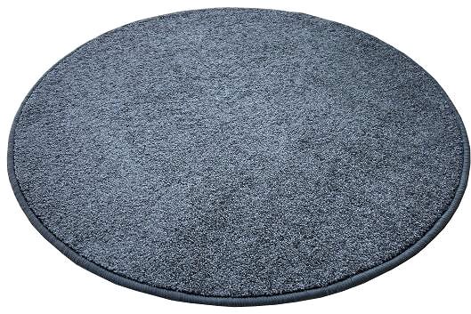 Koberec Kusový koberec Capri sivý kruh 400 × 400 o cm ...