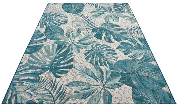 Koberec Kusový koberec Flair 105618 Tropical Leaves Turqouise 160 × 235 cm ...