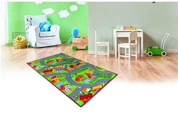 Koberec Hrací koberec pre deti cesta Little Village 140 × 200 cm ...