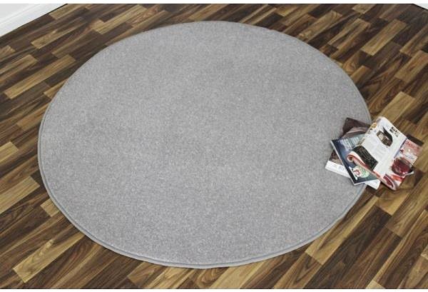 Koberec Kusový koberec Nasty 101595 Silber kruh 133 × 133 cm ...