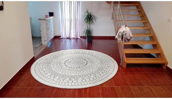 Koberec Kusový koberec Twin-Wendeteppiche 103143 creme grau kruh 240 × 240 o cm ...