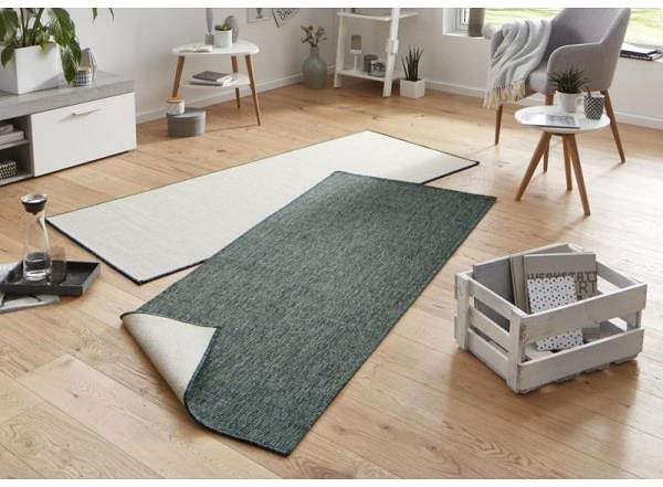 Koberec Kusový koberec Twin-Wendeteppiche 103095 grün creme 80 × 250 cm ...
