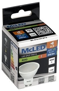 LED Bulb McLED LED GU10, 2,8W, 4000K, 250lm ...