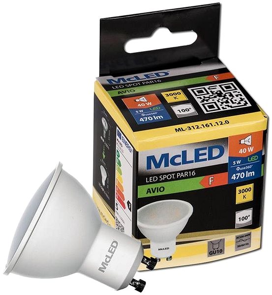 LED Bulb McLED LED GU10, 5W, 3000K, 470lm ...