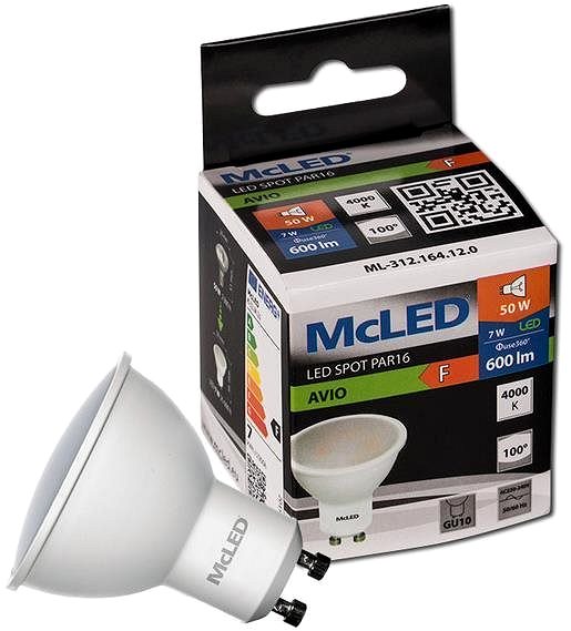 LED žárovka McLED LED GU10, 7W, 4000K, 600lm ...