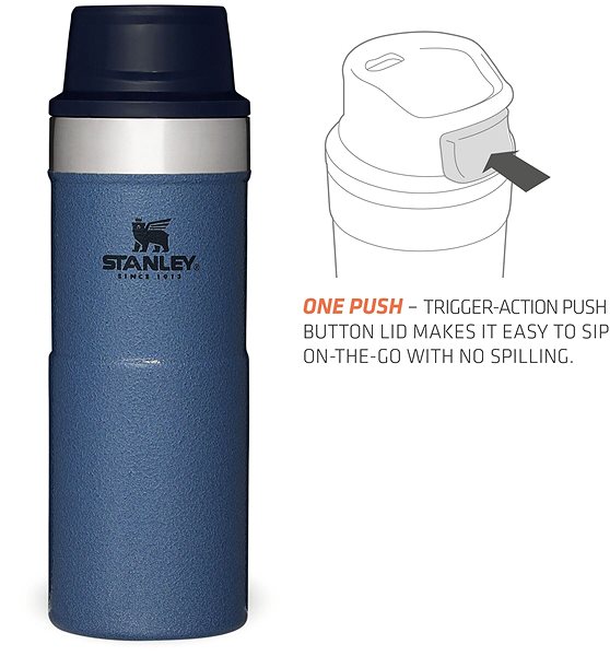 Thermal Mug Stanley Classic series one-hand thermo mug 350 ml Hammertone Lake blue ...