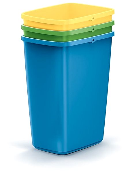 Rubbish Bin Prosperplast Waste bin COMPACTA Q SORT set, volume 3×12 l ...