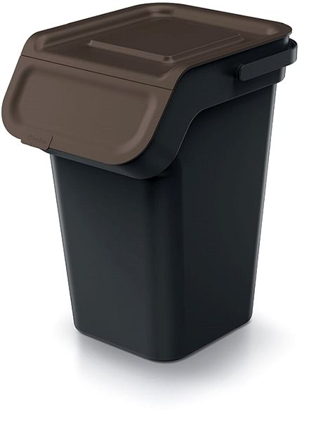 Rubbish Bin Prosperplast Waste bin KADDI Q SET recycled black with filter, volume 4×25 l ...