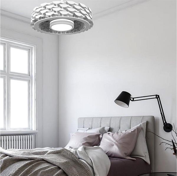Fan Sulion 1000771 Ness WIFI, ceiling fan with light, white ...