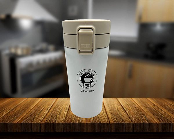 Thermal Mug ELITEHOFF Thermo coffee mug 0,35 l with filter white ...