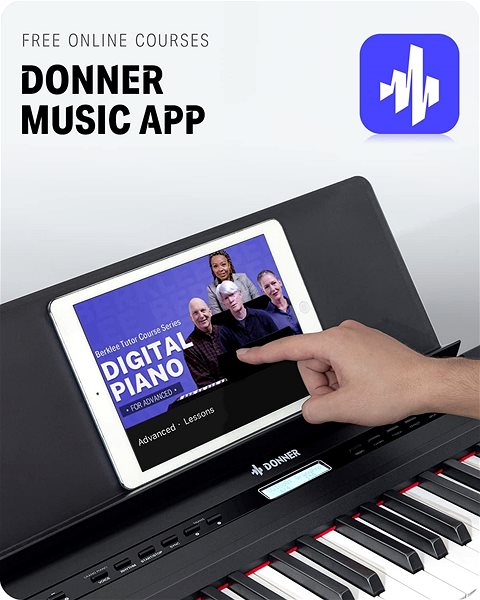Digitális zongora Donner DEP-20 Set ...