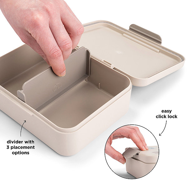 Lunch Box Done by Deer Celebration Lunch Box with Divider, Sand ...