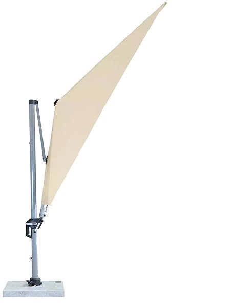 Slnečník Doppler slnečník Active výkyvný 350 × 260 cm s bočnou nohou, prírodný Screen