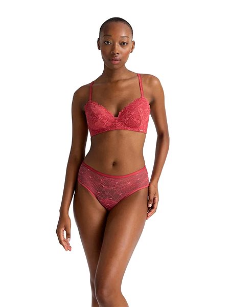 Dorina Eco Moon Hipster Lace Menstrual Panties Red, XS .