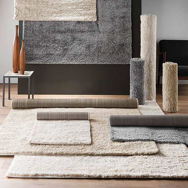 Douceur d'intérieur TANGO rectangular shaggy rug, 60 × 110 cm, anthracite.