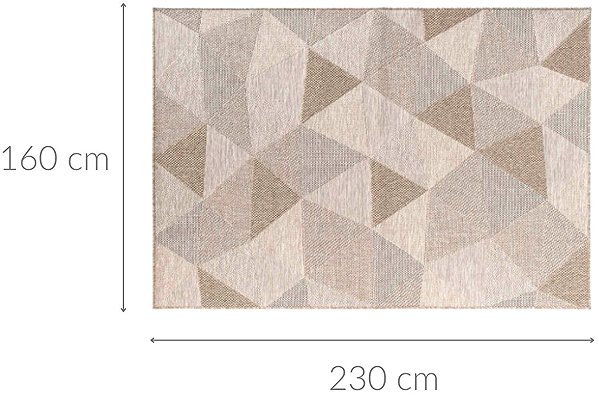 Douceur d'intérieur woven floor mat, ODILON, 160×230cm .