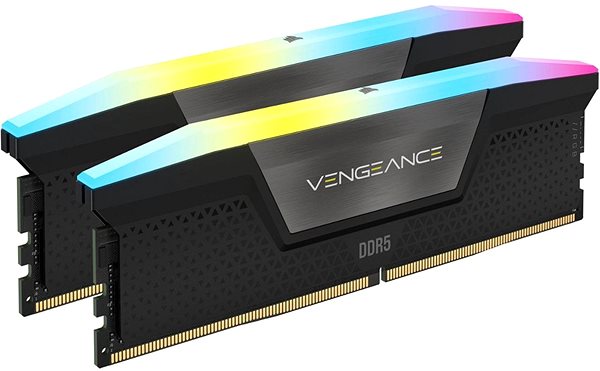 RAM memória Corsair 64GB KIT DDR5 5600MT/s CL40 Vengeance RGB Black XMP ...