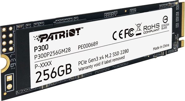SSD Patriot P300 256GB Screen