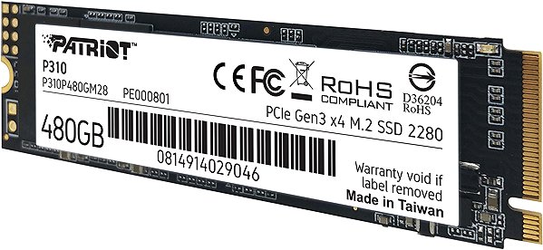 SSD Patriot P310 480GB Screen
