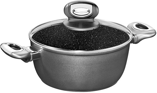 Pot STONELINE Casserole with marble surface and lid Gourmundo 4,2l Screen