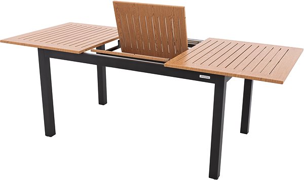 Záhradný stôl DOPPLER Stôl záhradný rozkladací EXPERT WOOD, antracit 210/280 cm ...