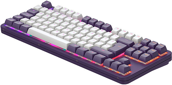 Gaming-Tastatur Dark Project ALU87A Violet/White - DE ...