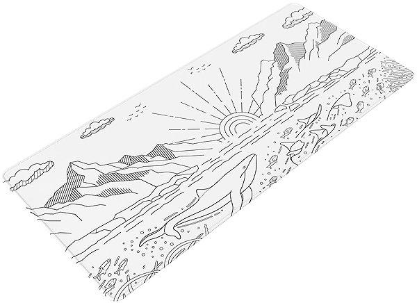 Egérpad Dark Project Gaming Mousepad, Terra Nostra White, XL ...