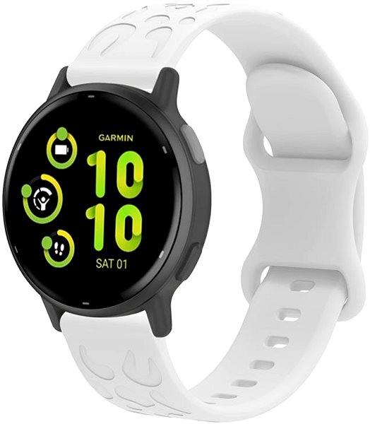 Armband Drakero Silikon Sculpty für 18mm Quick Release Weiß ...